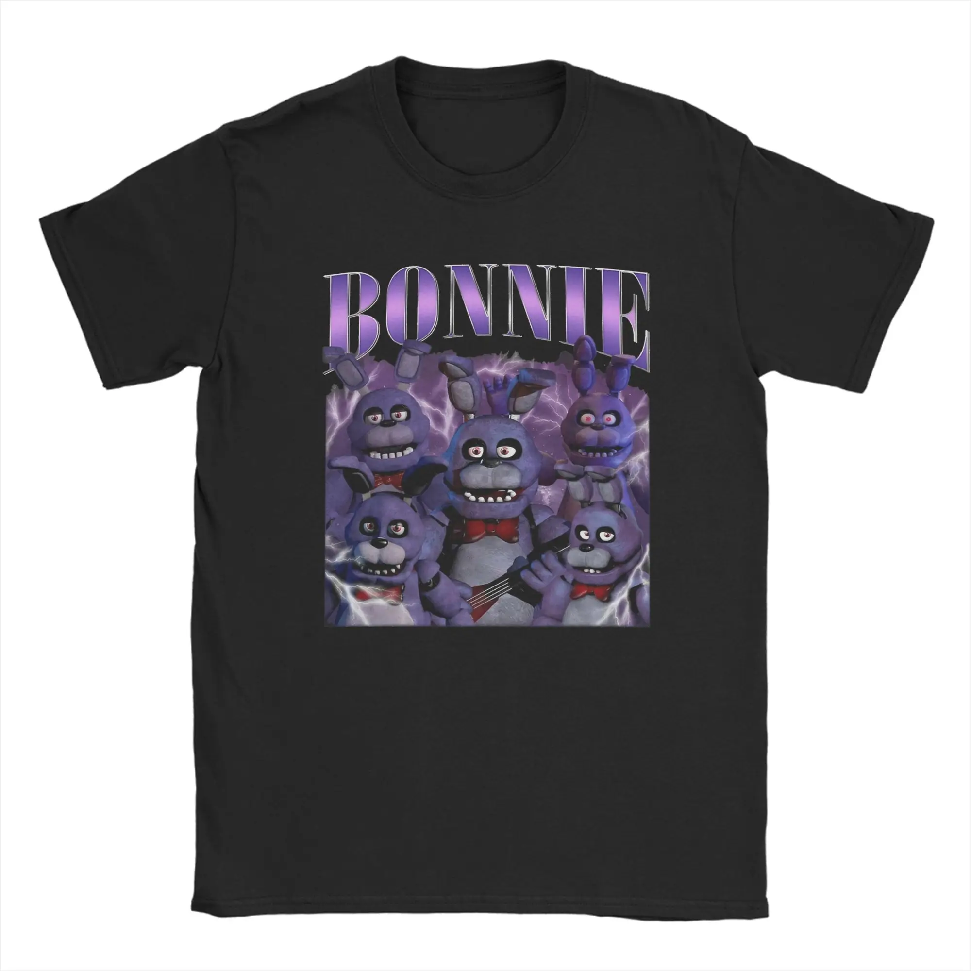 Men Springtrap FNAF At Freddys T Shirts Summer 100% Cotton Clothing Vintage Short Sleeve Crew Neck Tee Shirt Oversized T-Shirt image 4