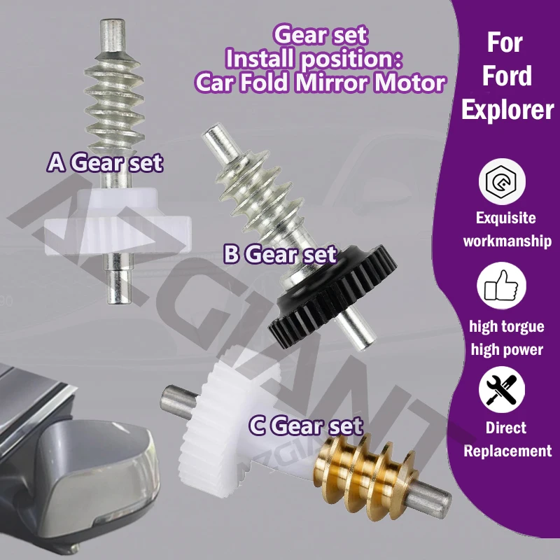 

For Ford Explorer 2011-2017/2016-2020-2024 Car inner 35T 38T 33T gear unit of Auxiliary rearview folding mirror R L motor new