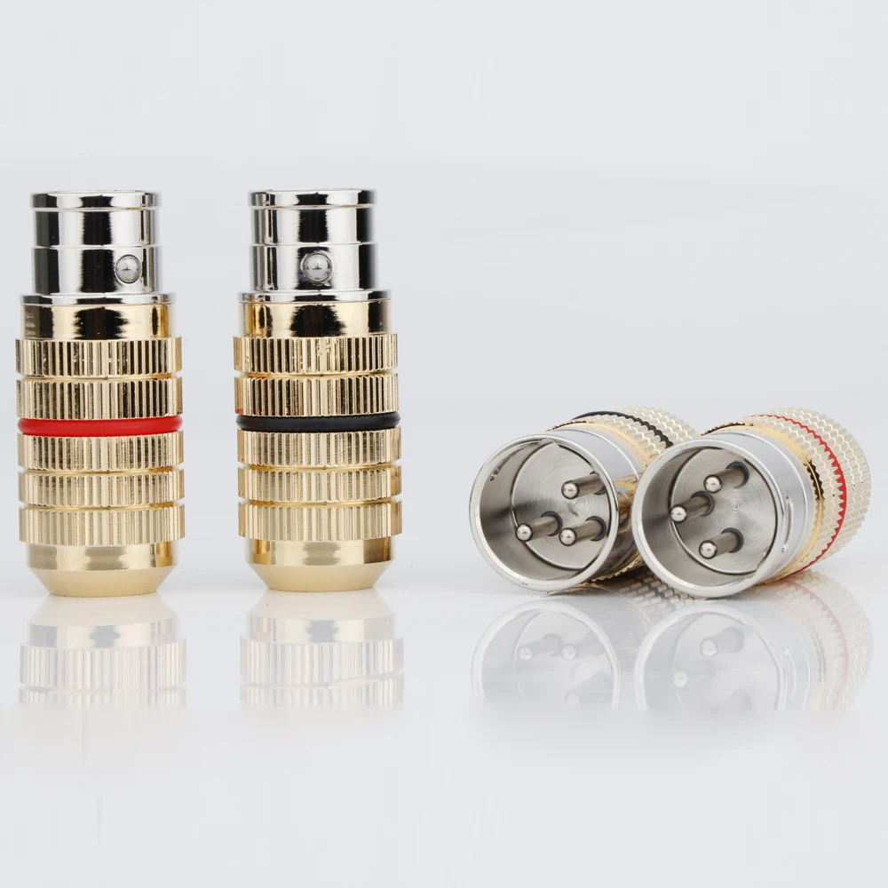 XLR-Stecker CGM 3-polig XLR-Audiostecker Rhodium-beschichteter XLR-Stecker und -Buchse Balancierter Anschluss für DIY-Kabel XR1815 – Detail 8