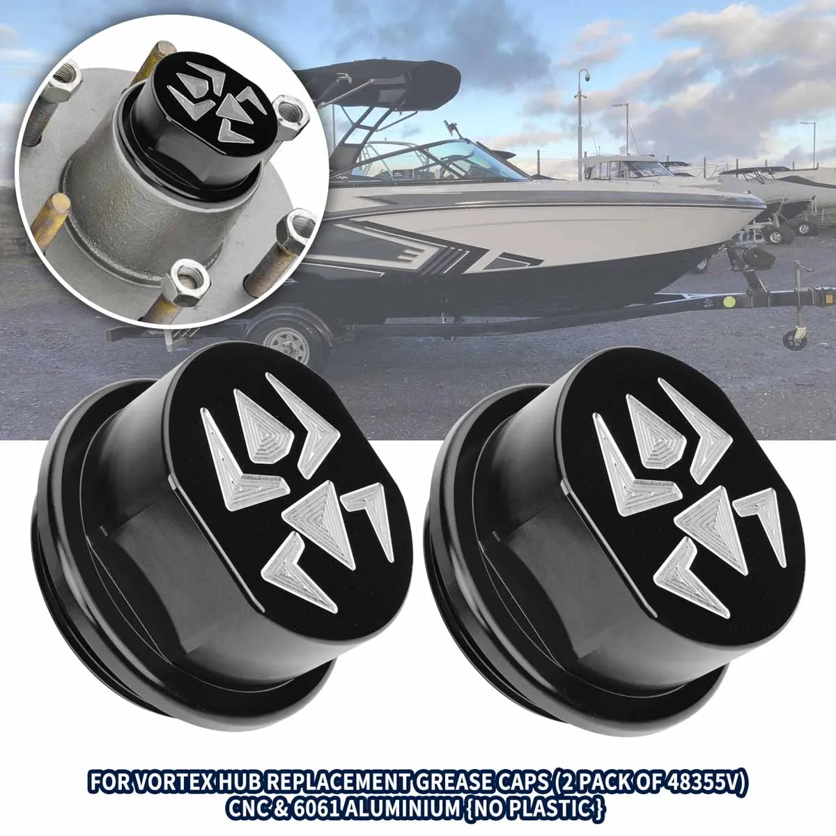 

2PCS/SET For K71-G01-73 / Tie Down 81143 for Vortex Replacement Cap Assembly