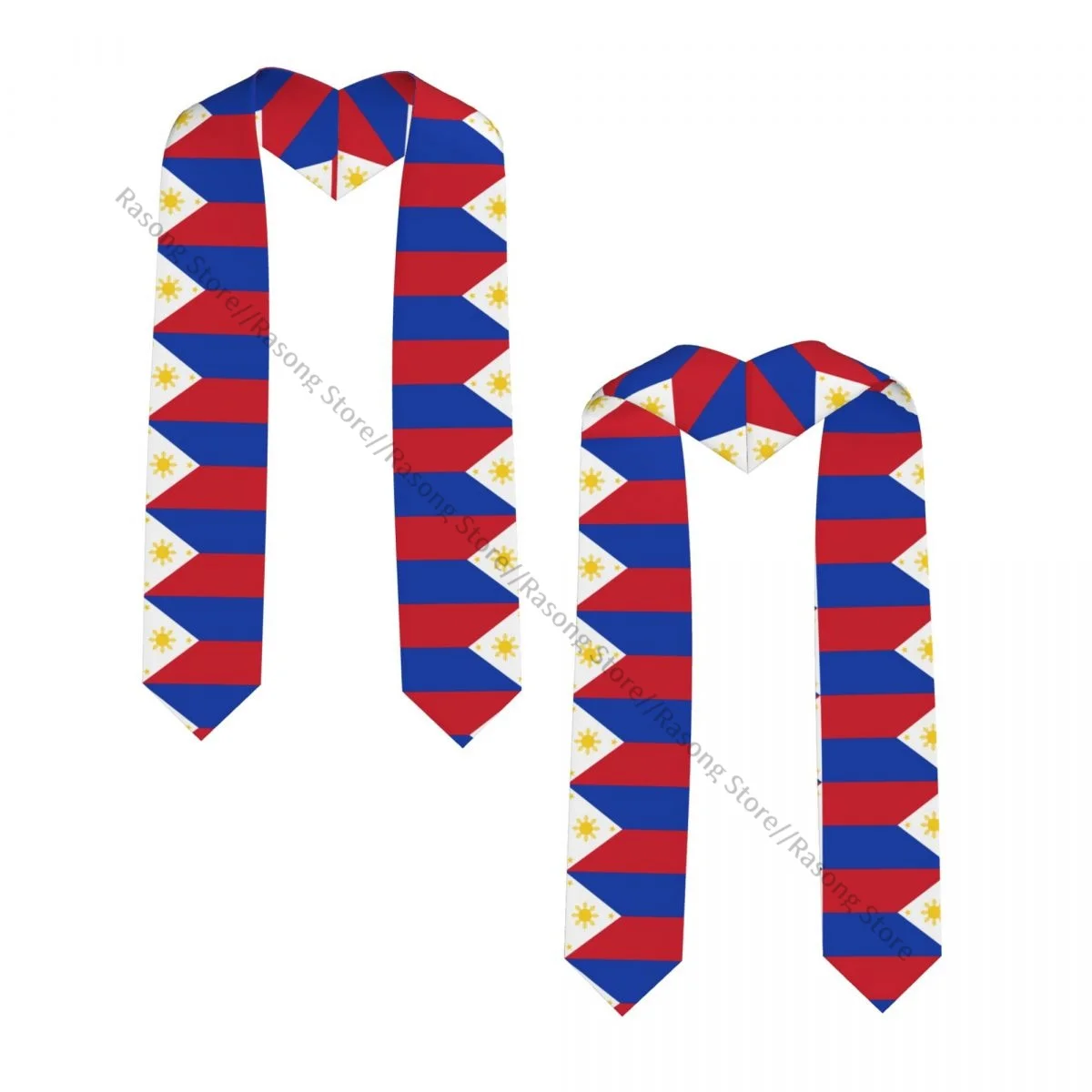 Graduation Stole for Academic Commencement Unisex Philippines Flag Adult Choir Stole Adult Honor Shawl