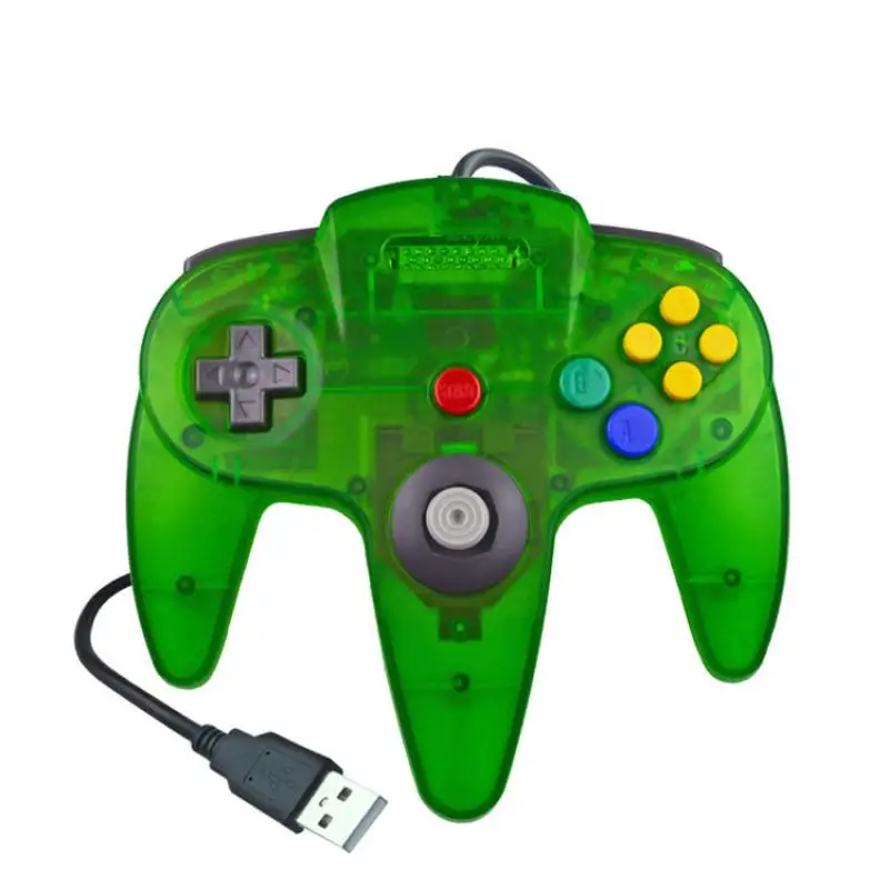 Mando con cable USB para Nintendo 64, Joystick para consola clásica, para Mac, ordenador y PC