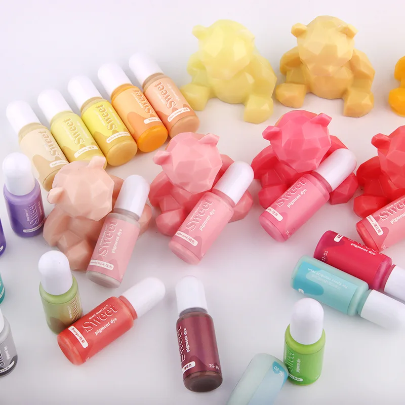 JCD Epoxy Resin Oily Pigments Morandi 10ml DIY Crafts Morandi Liquid Dye Candle Soap Alcohol Ink Colorant Jewelry Making