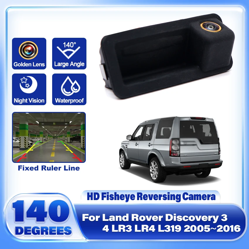 

Автомобильная камера заднего вида с ручкой багажника RCA HD широкоугольная камера заднего вида для Land Rover Discovery 3 4 LR3 LR4 L319 2005 ~ 2016