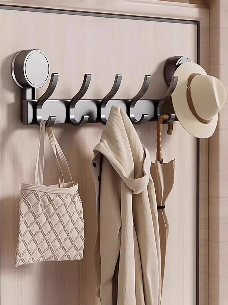 Suction Cup Hook No Drilling Bathroom Door Back Renting Bathroom Traceless Clothes Hat Towel Wall Hanging Clothes Hanger