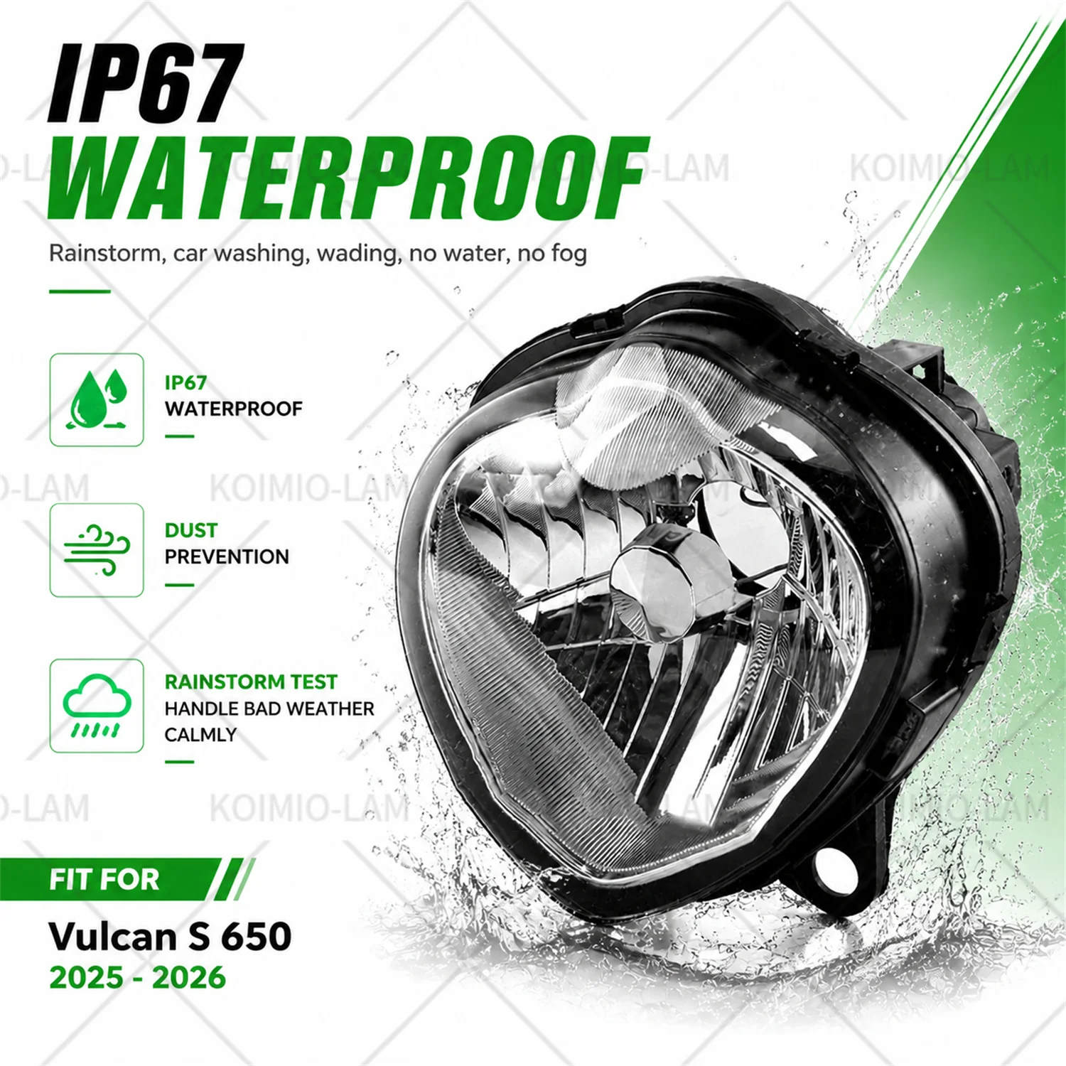 Fit For 2025 - 2026 KAWASAKI Vulcan S 650 VN650 EN650 Motorcycle Headlight HeadLamp Assembly