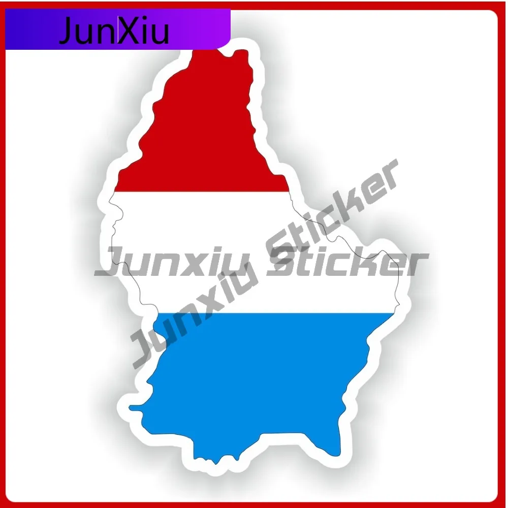 

Luxembourg National Flag And Emblem Map Shape Stickers Scratch Cover Bumper X 500 Motorcycle Car Stickers Waterproof Refit Decal