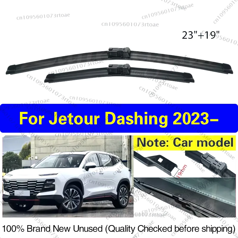 

Wiper Front Wiper Blades For Jetour Dashing 2023 SUV Windshield Windscreen Clean Window Rain Brushes 23"+19" Car Accessories