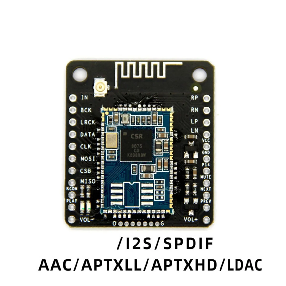 CSR8675 بلوتوث V5.0 وحدة صوت منخفضة الطاقة SBC/AAC/APTX/APTXLL ضغط بدون فقدان