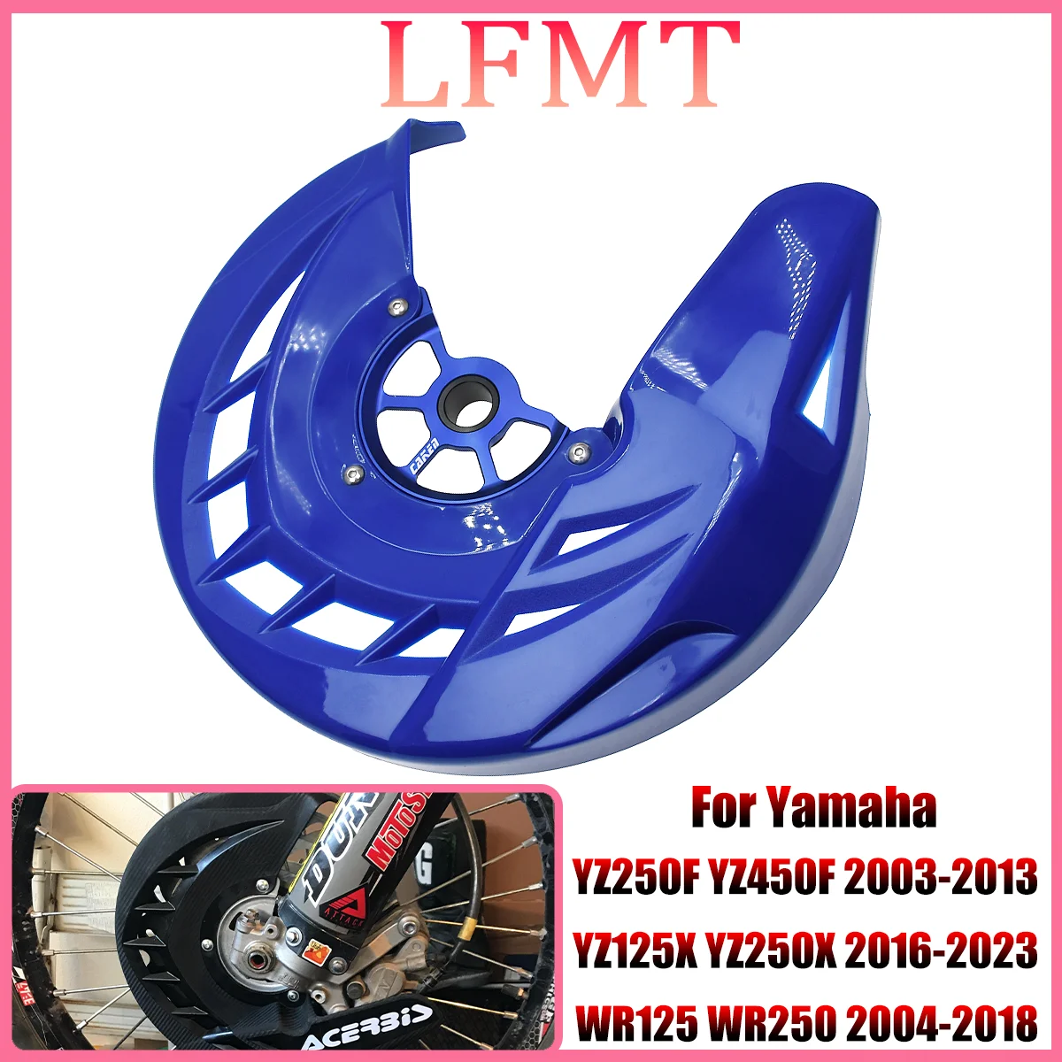 Motorcycle front brake disc cover 20mm 22mm available in blue and black For Yamaha YZ250 YZ250F YZ450F YZ125X YZ250X WR125 WR250