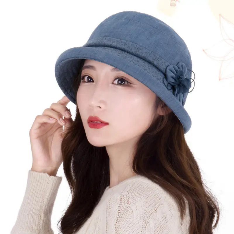 

2022 NEW autumn women casual bucket hat outdoor sunscreen lady all match fishing cap crimping brim Panama