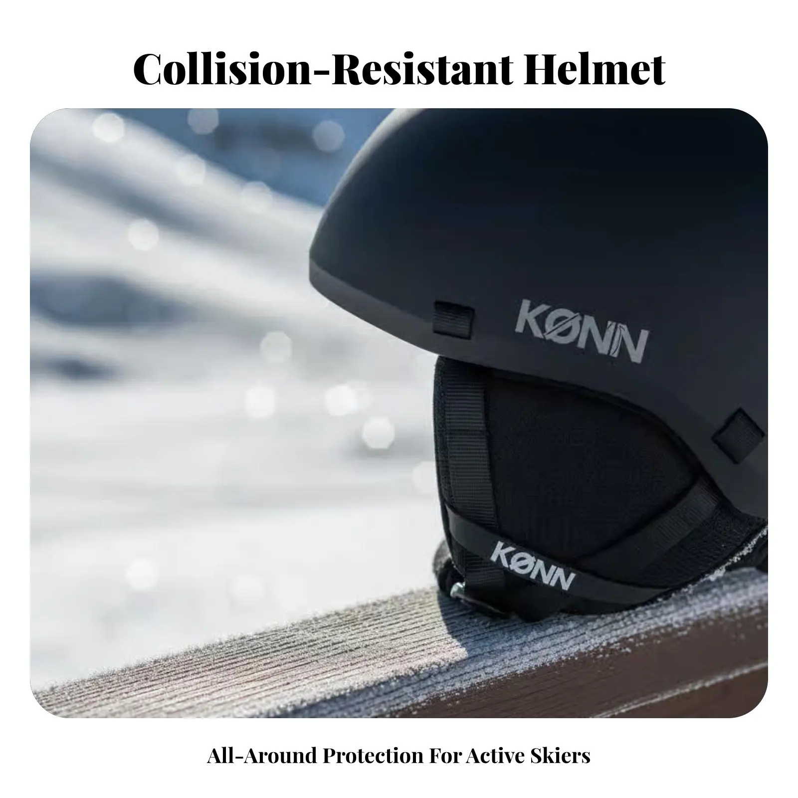 

Impact Resistant Ski Helmet, Winter Sports, Dual Board, Unisex, Professional, Breathable, Warm, Ear Protection, Hard Shell