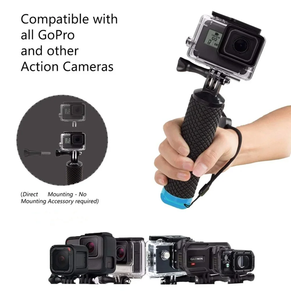 Pływający uchwyt ręczny podwodny monopod do GoPro Hero 13 12 11 10 9 8 7 6 Insta360 X4 X3 DJI Osmo Action 5 4 3 Camera — zdjęcie produktu 5