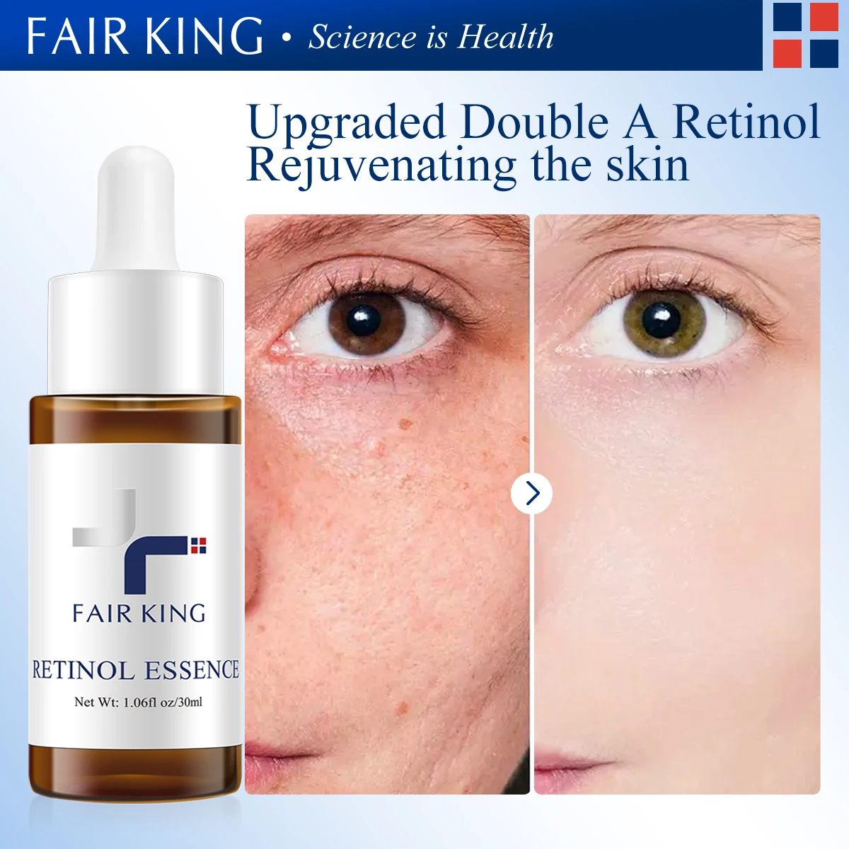 

Сыворотка ретинола против старения, осветляющие пятна для отбеливания морщин, ускоряют обновление кожи и сужают поры, витамин А, сыворотка