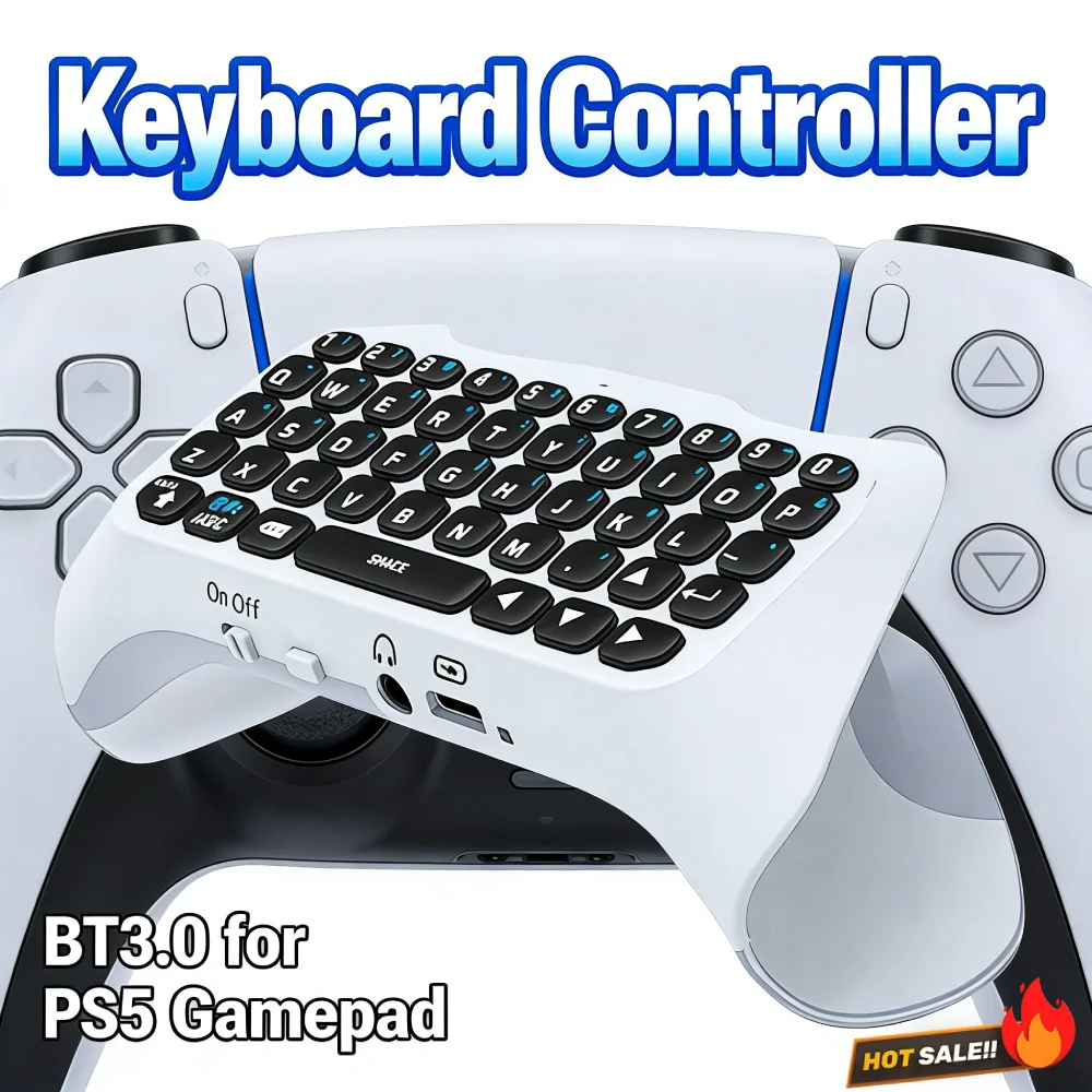 

Gaming Handle Keyboard Bluetooth-compatible 3.0 Wireless Gaming Keypad Handle for Sony PS5 Gamepad Mount Mini Keypad