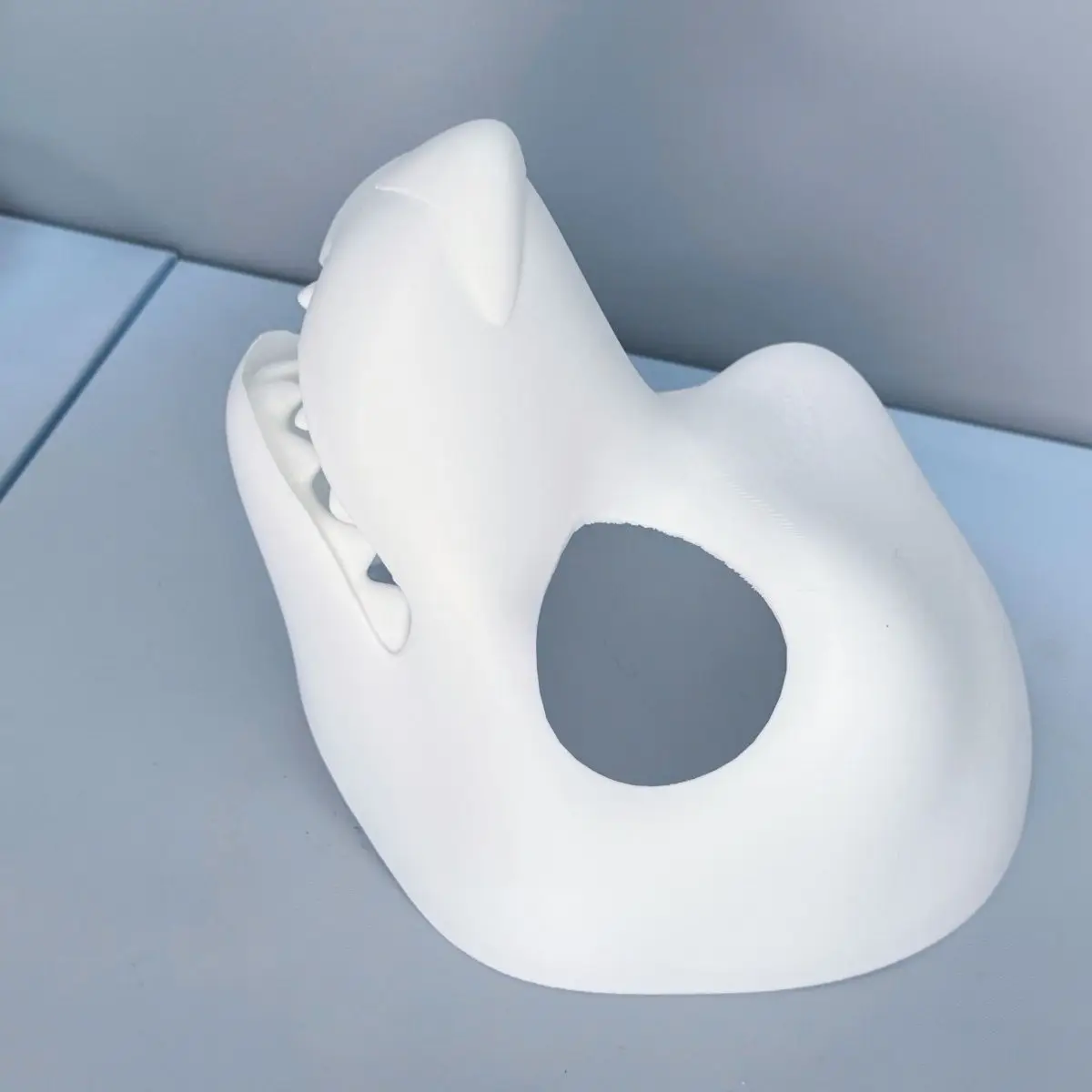 3D Printing Kemono Fursuit Headbase Furry Base Fursuit Mask Cosplay Mid to Long Snout Canidae Skull PLA Material Mask 2