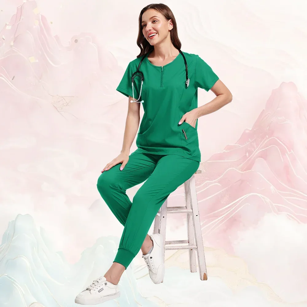

Nursing Pants Gown High Quality Uniforms Wholesale Beauty Uniform Clothing for Women Scrubs Jogger Sets