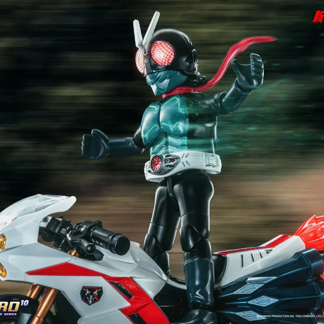 Kamen Rider Classic Combo Blokees - Renewal Version 1  Cyclone Set Action Figure With Motorcycle Halloween Gift For Boys