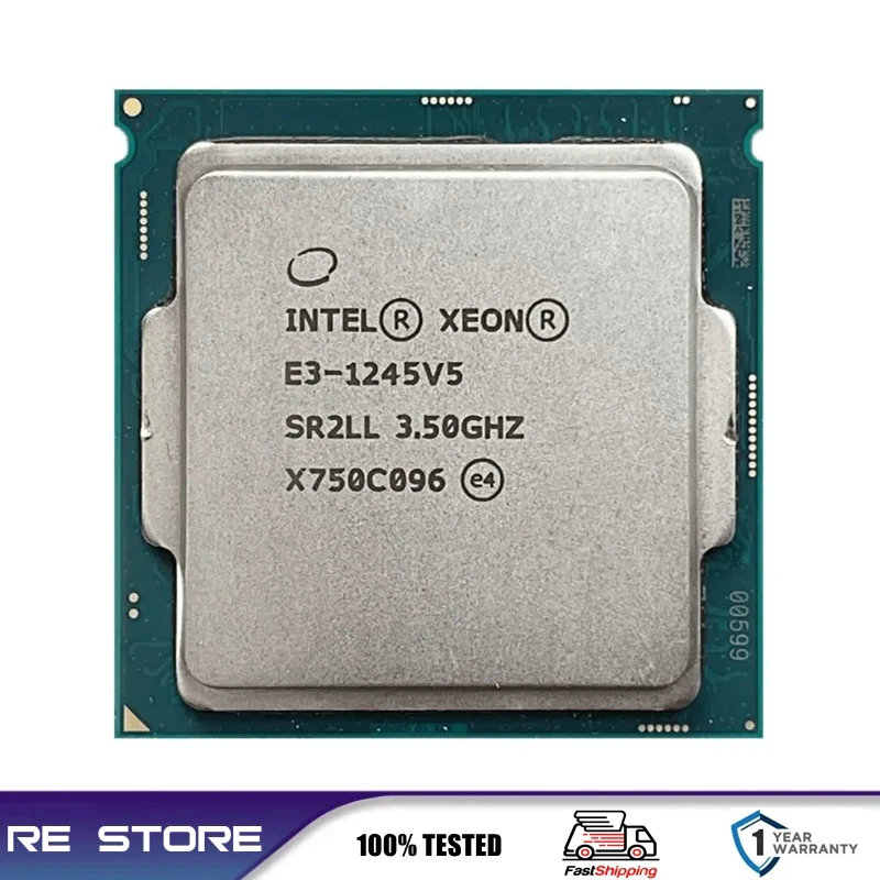 Intel xeon E3 1245 V5 1245V5 3.5GHz Quad Core LGA 1155 cpu processor