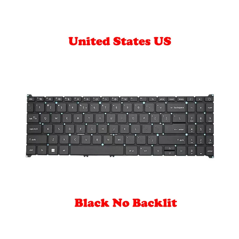 Imagem -03 - Teclado Retroiluminado us la para Acm21g1 e 6la Adequado para Acer A31524p A315-24pt A31559 A51547 N22c6 N22q3 S50-54 A515-57 A715-51 Qv05tp A10b Novo