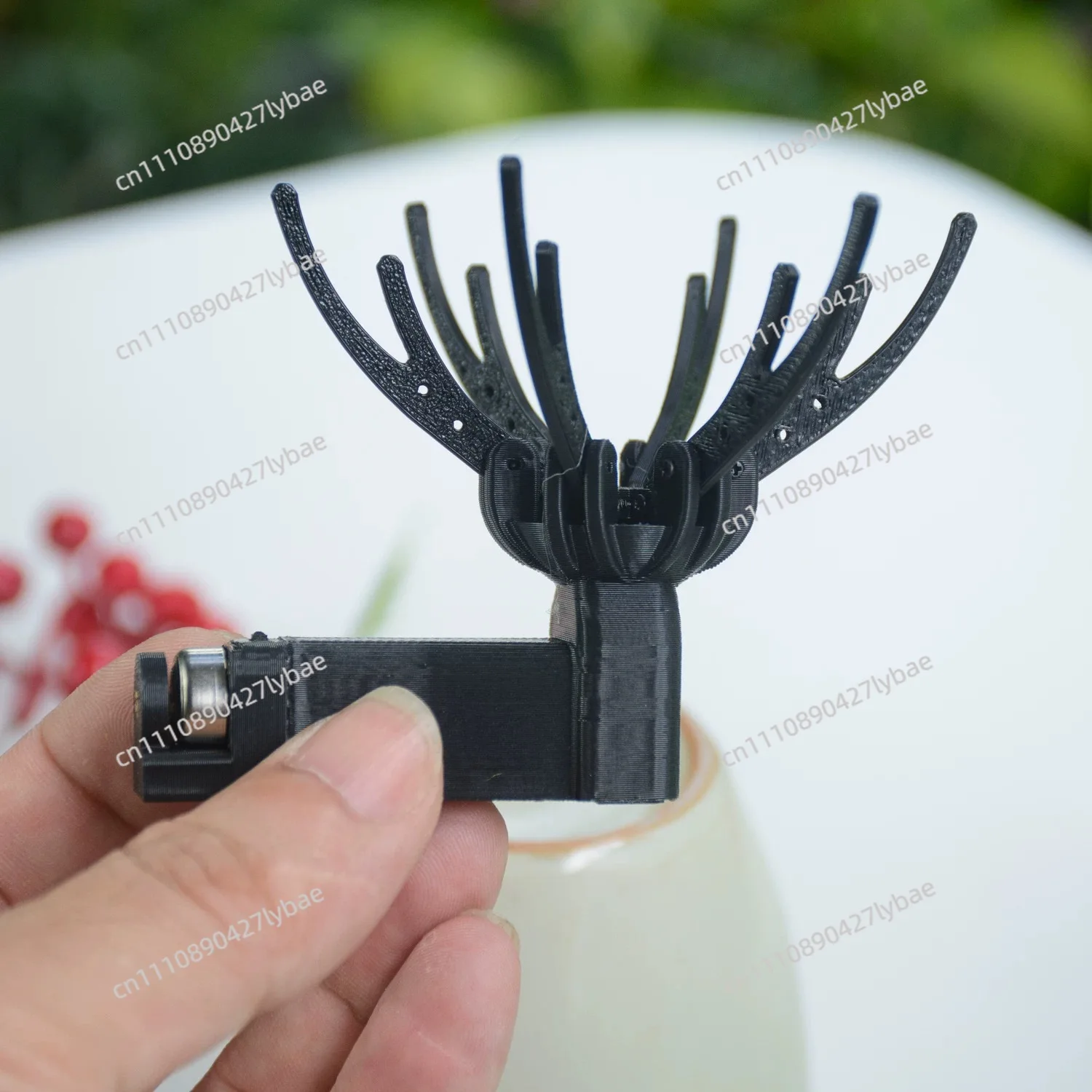 Small Electric Opener DIY Automatic Flowering Mechanical Device Simulates Moving Petals with Battery and Hair Clip