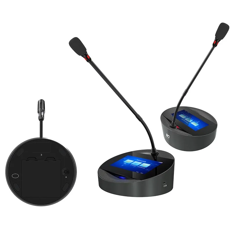 

Digital Wireless 8 Table Gooseneck Conference Microphones System 1 President 7 Delegate Radio Audio Mics