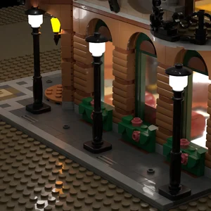 Sokak aydınlatması, LED Yapı Taşı Lambası, MOC, Tuğlalarla Uyumlu, DIY 2039, 11062, USB Destekli, 10'u 1 arada, 15 Adet Lego'nun gölgesindeki 6 büyük satış-no. 3