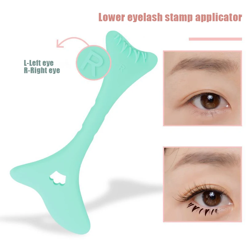 Plantillas de delineador de ojos de silicona, puntas de ala, dibujo de Marscara, lápiz labial, ayuda para usar, aplicador de máscara de crema facial, herramienta de maquillaje reutilizable