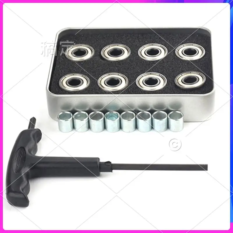 AUU-16PCS 풀리 베어링 회전 안정성 롤러 스케이트 스케이트 보드에 대한 고품질