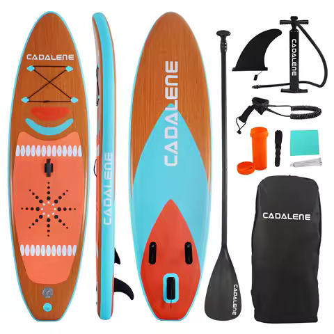 CADALENE 10' Inflatable Stand Up Paddle Board with Premium SUP Paddle Board Accessories, Non-Slip Comfort Deck for Youth &amp; Adult