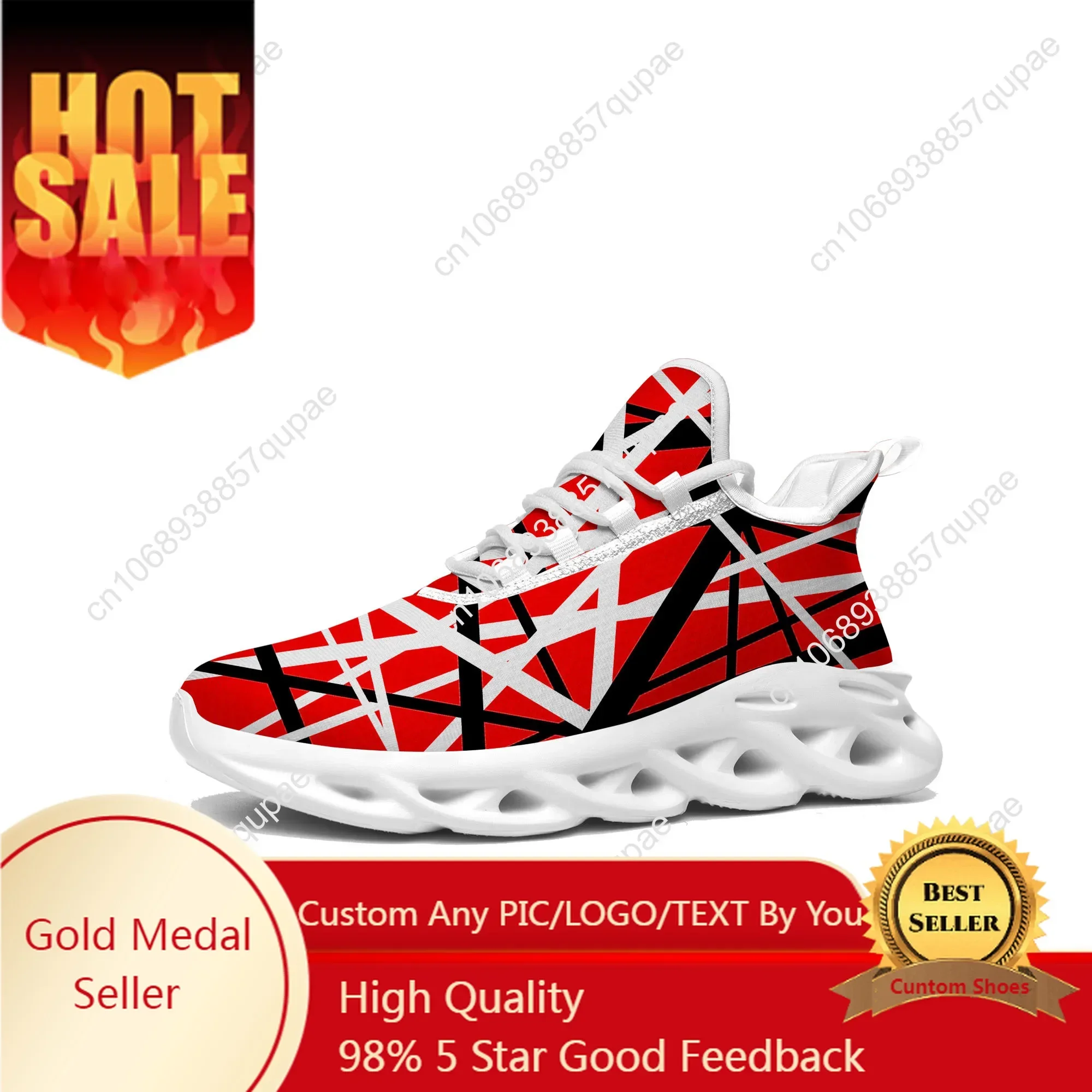 

Van Evh 1984 Stripes Halen 5150 Flats Sneakers High Quality Mens Womens Sports Shoes Customized Sneaker Casual Custom Made Shoe