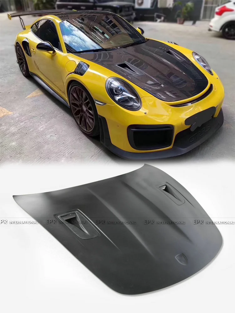 

Передний капот в стиле Porsche 911 991 Carrera/4/S/4S GT3/Turbo/TurboS/GT3RS/GT2RS - гоночная аэродинамическая крышка двигателя