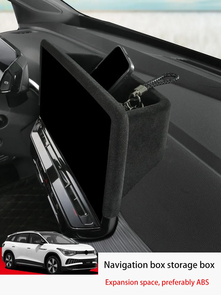 For Volkswagen ID.4CROZZ ID.6CROZZ Navigation Screen Storage Box Car Dashboard Organizer Auto Modification Accessories