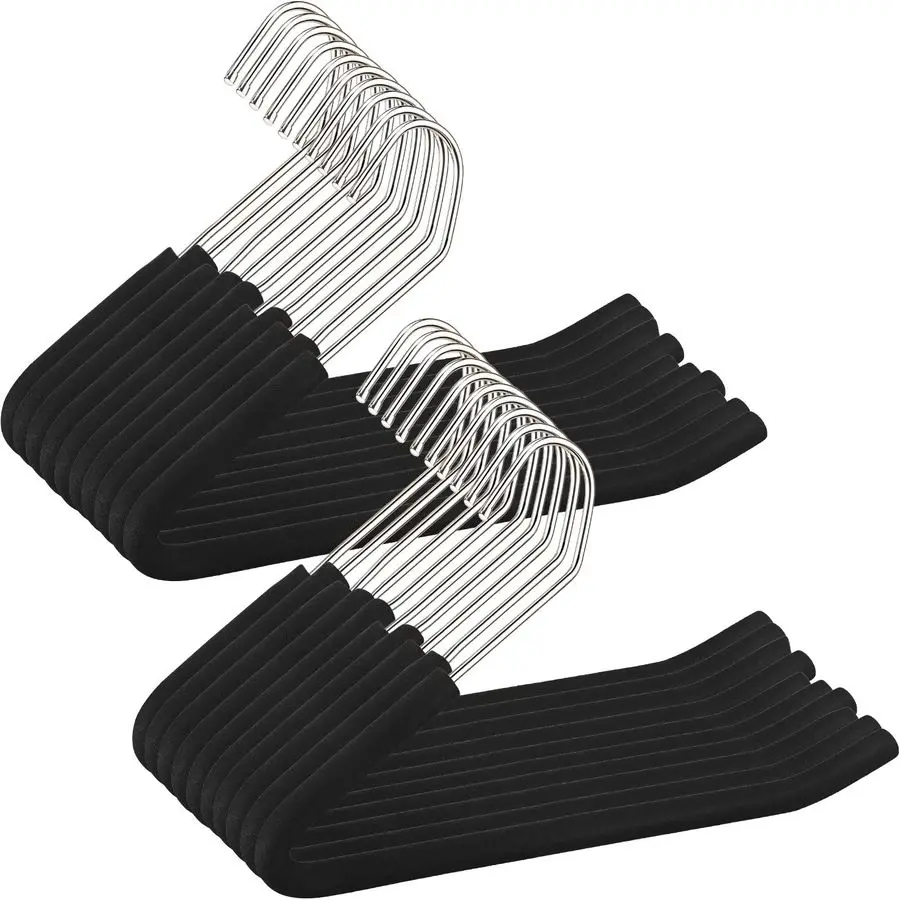 

Вешалки для брюк с мягкими накладками, нескользящие, с покрытием из пеноматериала, для мужчин и женщин, хромированные, антикоррозийные, металлические, для гардероба