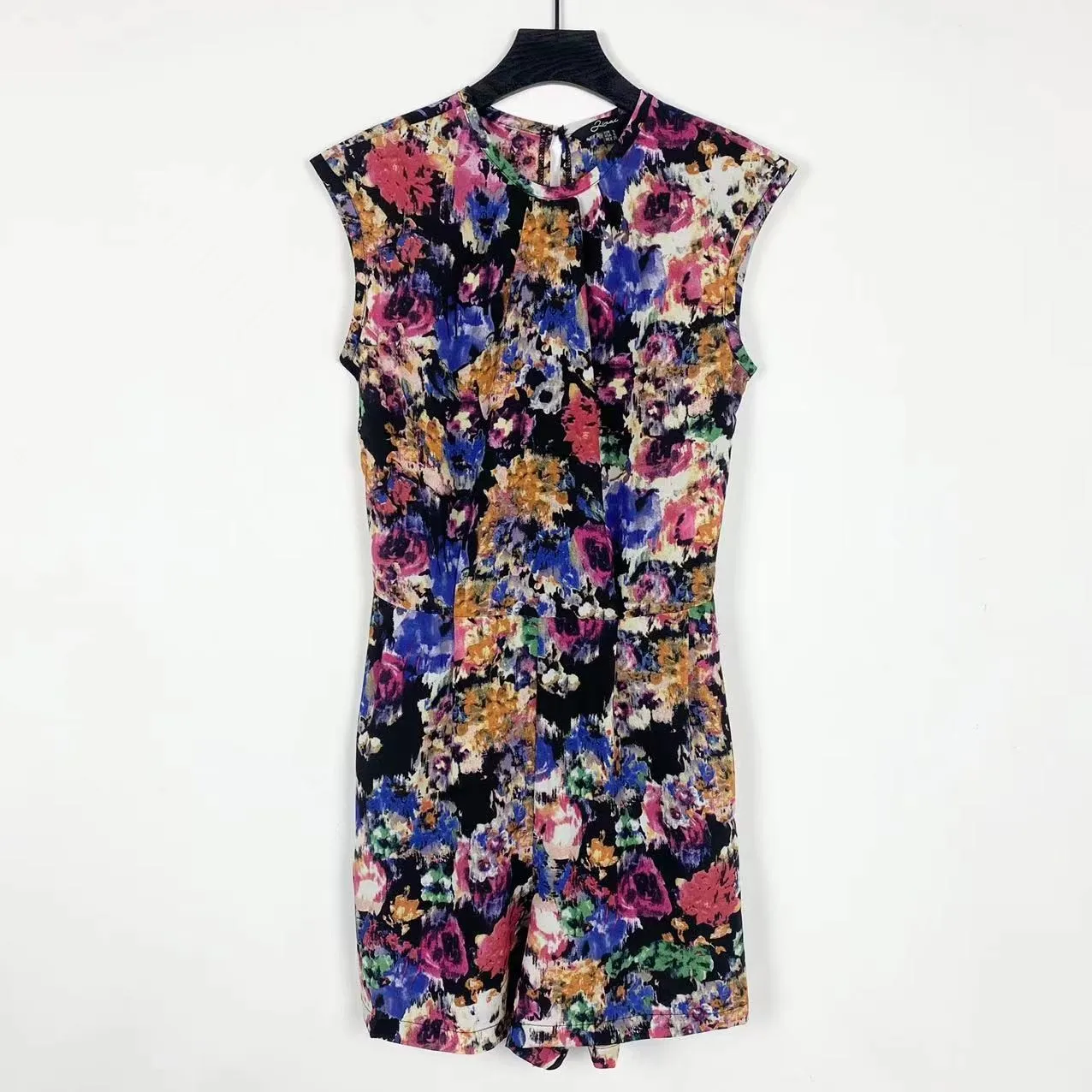 

Faionable High-Waist One-Piece Pants Korean Sle round Ne Slimming Svel Wide Leg Pants ort Pants Printed Design
