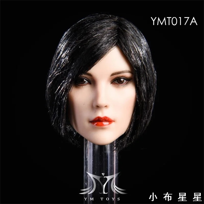 YMTOYS YMT017 1/6 Female Soldier Europe America Li Hair Planting Head Carving Model Toy Fit 12'' Action Figure Body In Stock