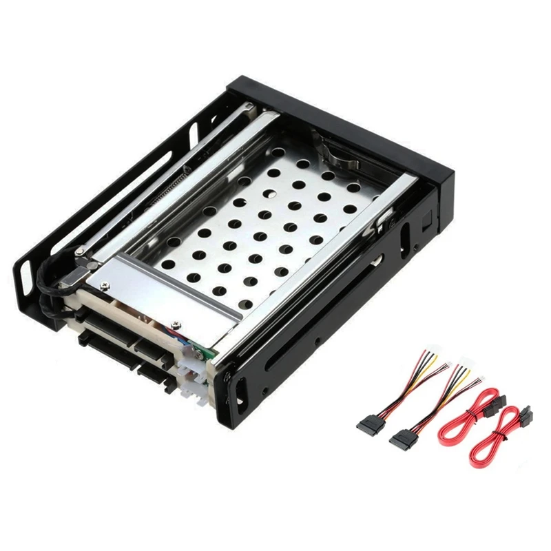 Imagem -03 - Sata Floppy Drive Enclosure Ssd Enclosure Tray 2-bay Disk Drive Hard Disk Enclosure Caixa de Extração 25