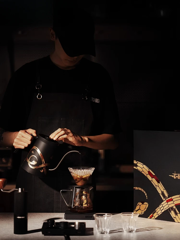 For MHW-3 Bomber Series Hand-brewed Coffee Pot Set Gift Box