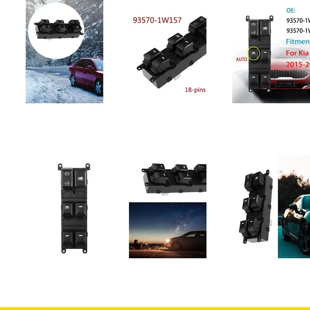 

SZCH Auto Window Glass Elevator Switch for 935701W157 93570-1W156 935701W156 Electric Power Rearview Mirror Adjustment Button
