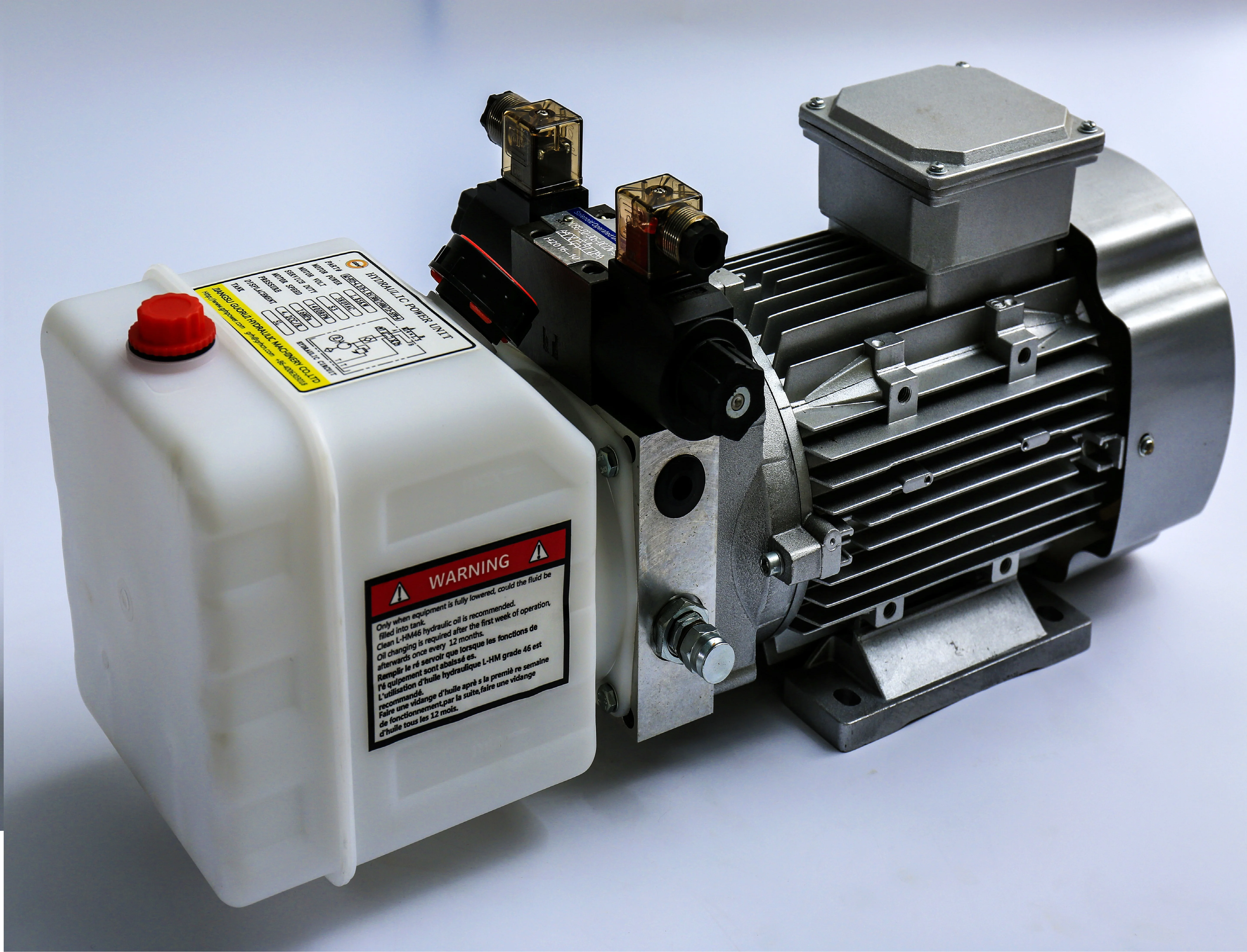 الصين علي بابا مبيعات التيار المتناوب 220 فولت الكهربائية مدفوعة مزدوجة التمثيل المزدوج الملف اللولبي حزمة الطاقة الهيدروليكية #2