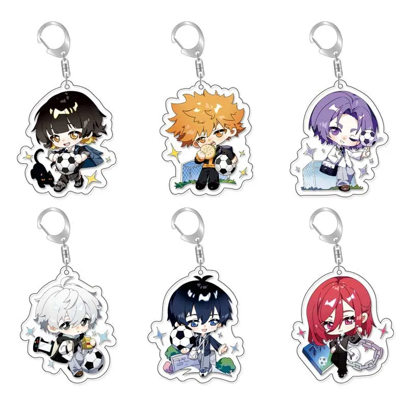 

Anime BLUE Chigiri Hyoma Keychain Accessories Backpack Pendant Halloween Prop Badge Gift