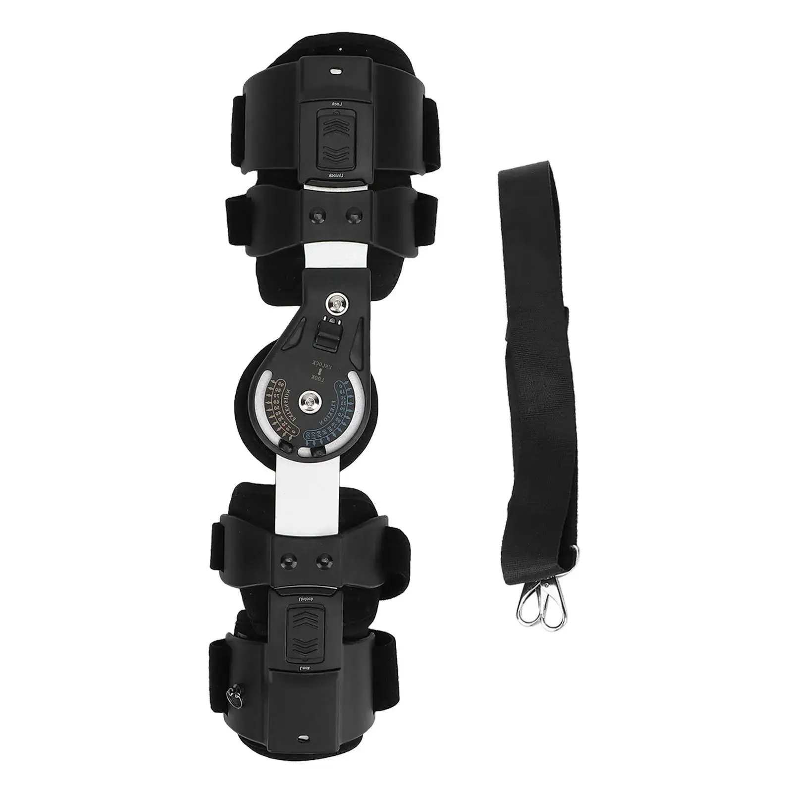 Hinged Elbow Brace with Sling Adjustable Stabilizer Splint Arm Injury Recovery Support Brace Left Right Elbow Forearm Strap