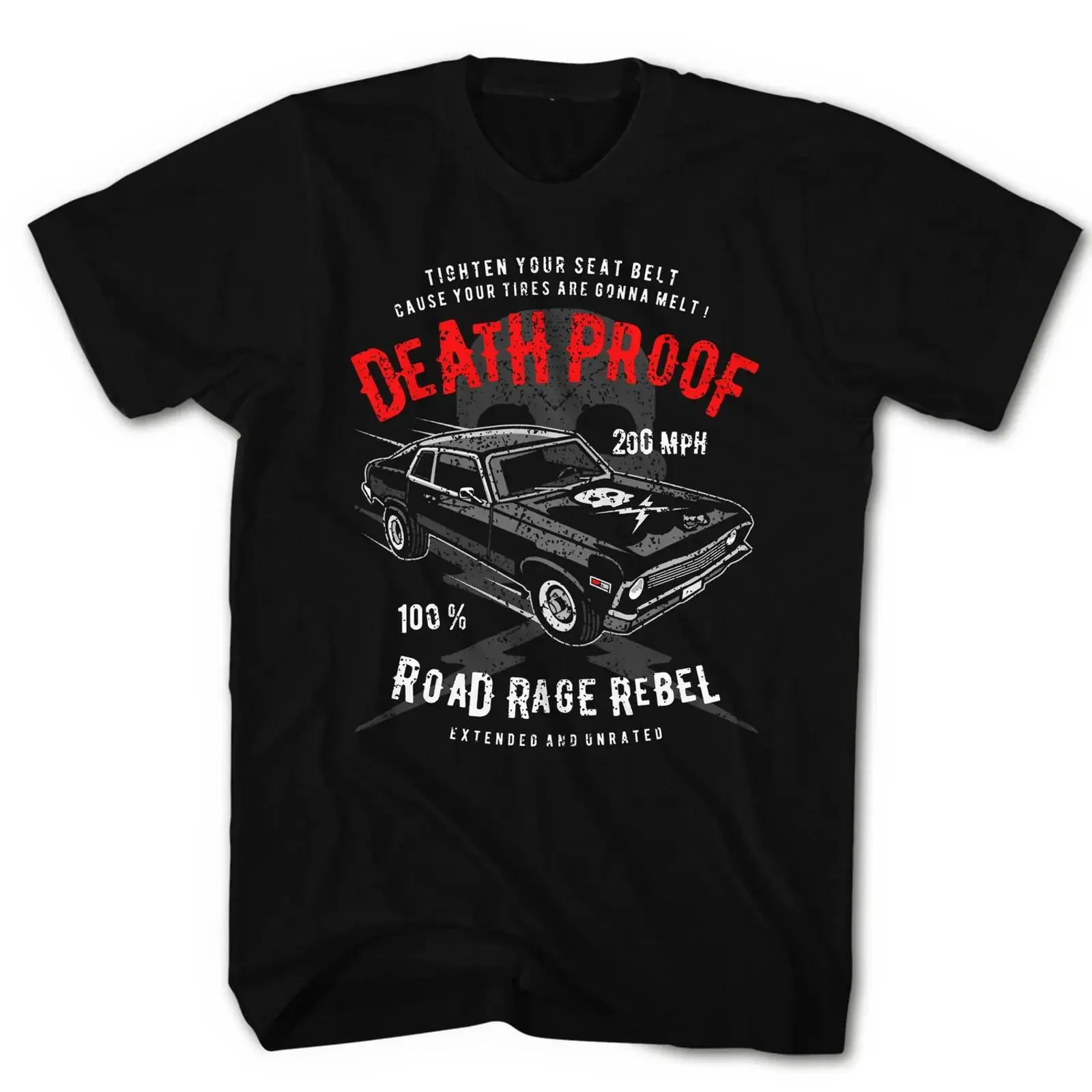 Herren T Shirt Death 200 MPH Proof Auto Motor Movie Film Neu S 5XL DP161017 vintage Washed graphic Slightly Soft Casual Unisex