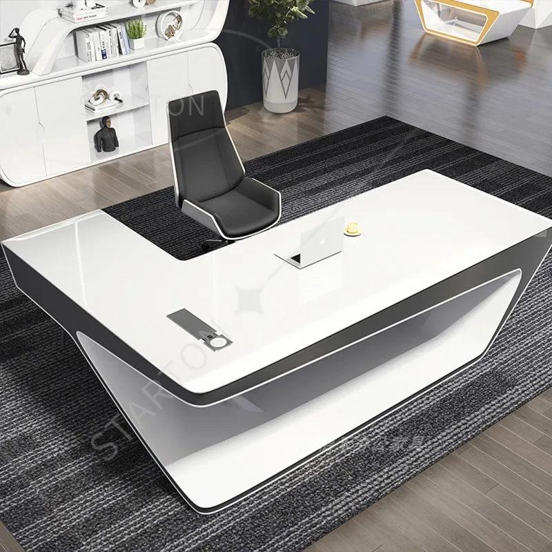 Standing Art Office Desk Computer Desks Design Secretary Boss Bureau Meuble Furniture