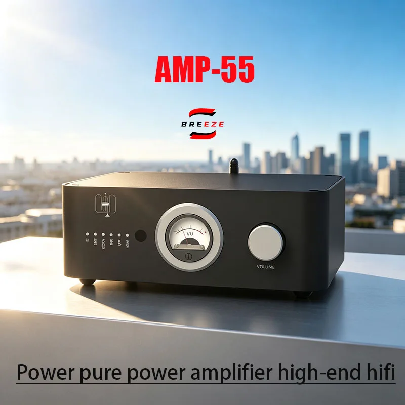 BREEZE 2027 Newly Releases AMP-55 Class A and B Bluetooth High Power Pure Power Amplifier High-end hifi Audio Fever Class Non-D