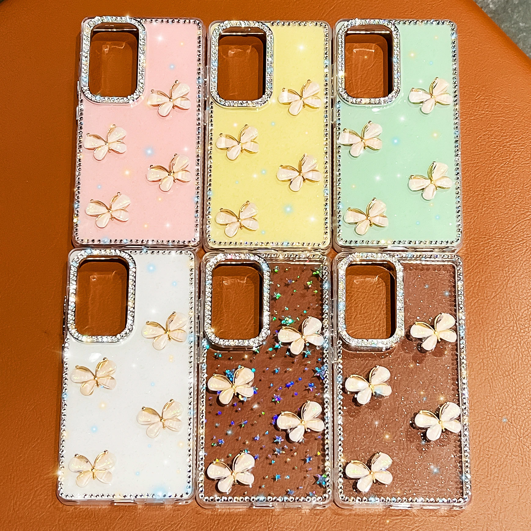 

3D Bowknot Glitter Phone Case for Samsung Galaxy S25 S24 S23 Ultra S24 FE A07 A15 A16 A26 A36 A56 5G Bling Diamond Back Cover