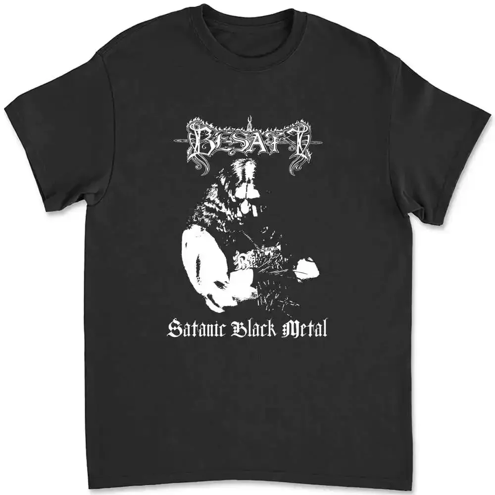 Camisa Besatt Ss Beherit Immortal Marduk Trono Escuro Blasphemy Mayhem HD04