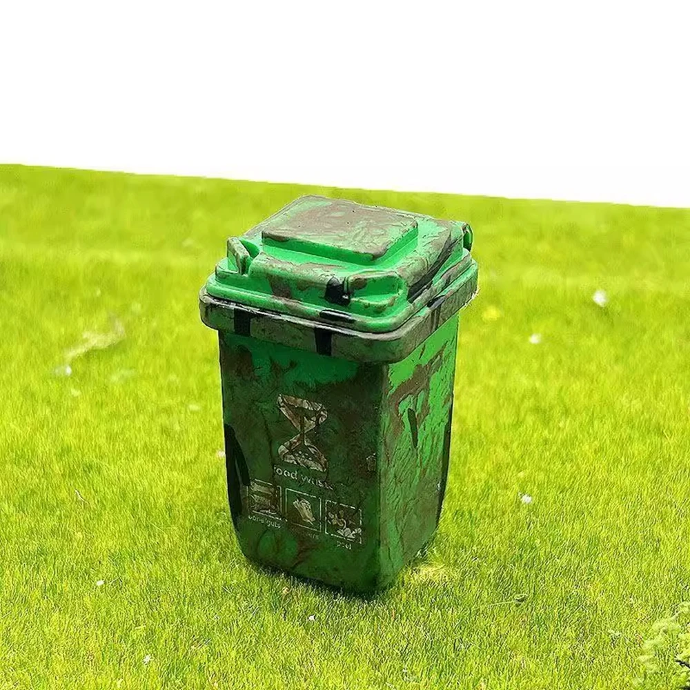 模型鉄道用ミニチュアゴミ箱5個/袋 カスタム風化ジオラマアクセサリーアイテム ミニチュアゴミ箱セット