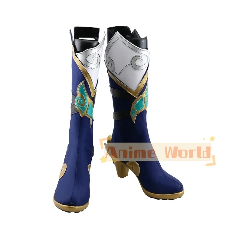 

Game Honkai Impact 3 Fu Hua Cosplay Shoes Halloween Carnival Boots Cosplay Prop PU Leather Shoes Custom Made