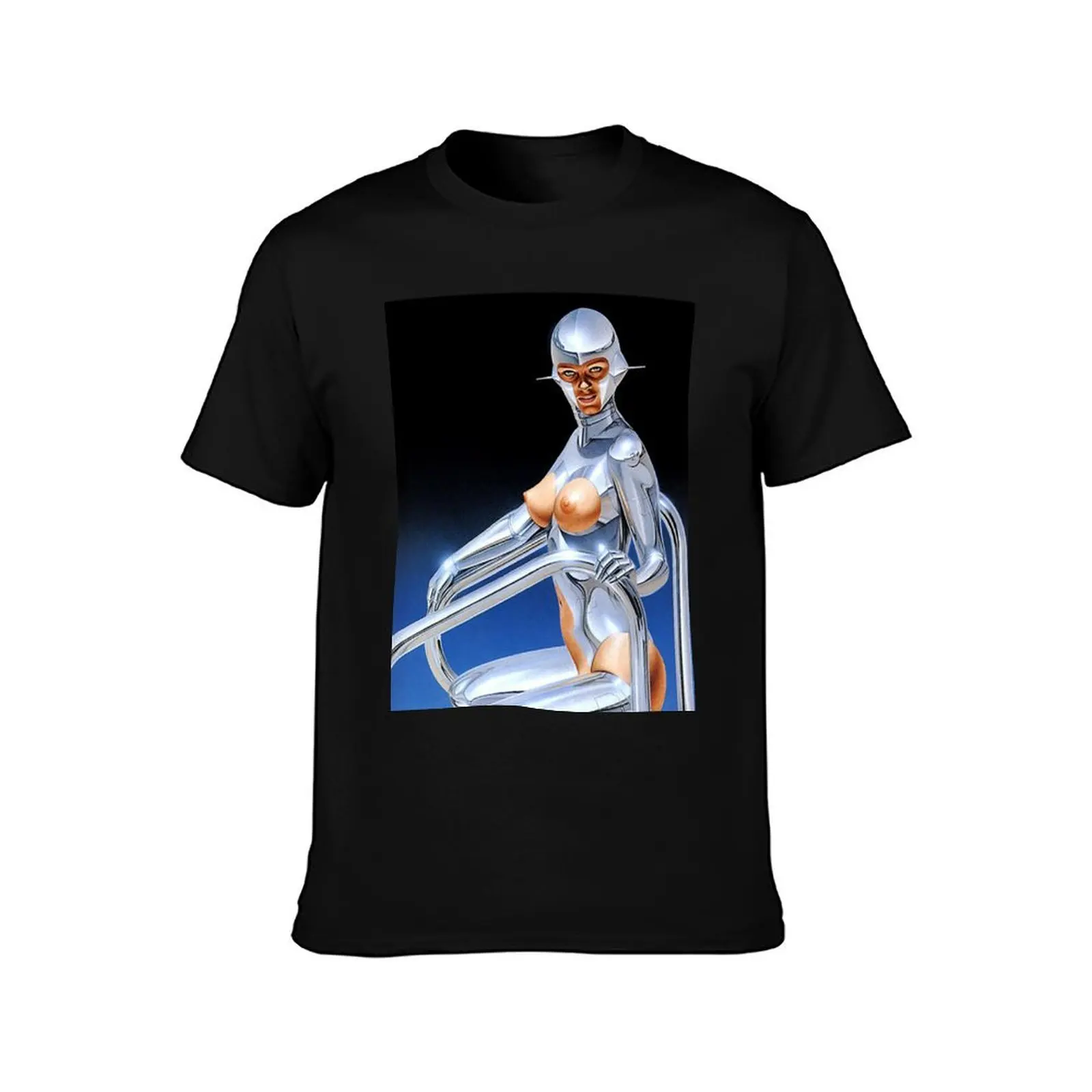 Hajime Sorayama Skinny Dipper T-Shirt anime clothes summer 2025 Short sleeve tee men